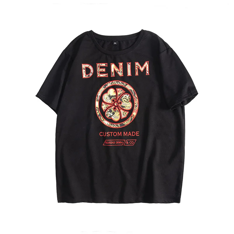 

New Arrival Fashion Letter Print Oversized T-shirt Men Loose tshirt Fat man Tops O Neck Cotton Casual Tee Shirt Clothes