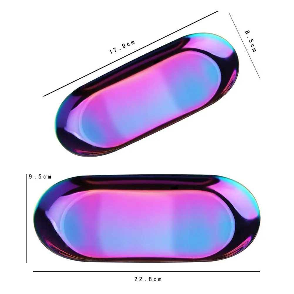 

1PC Nordic Style Western Steak Kitchen Plate Gold Dining Dessert Steel Plate Kitchen Plate Fruit Nut Tray Plate Cake L3Y4