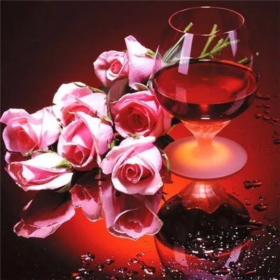 DIY Алмазная вышивка красный Вино картина из бисера пейзаж Картина крестиком