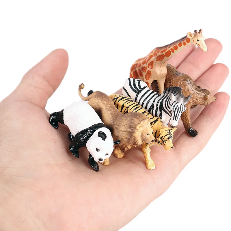 Фигурки джунглей дикая ферма животные наборы Лев тигр бегемот ророн слон wartog