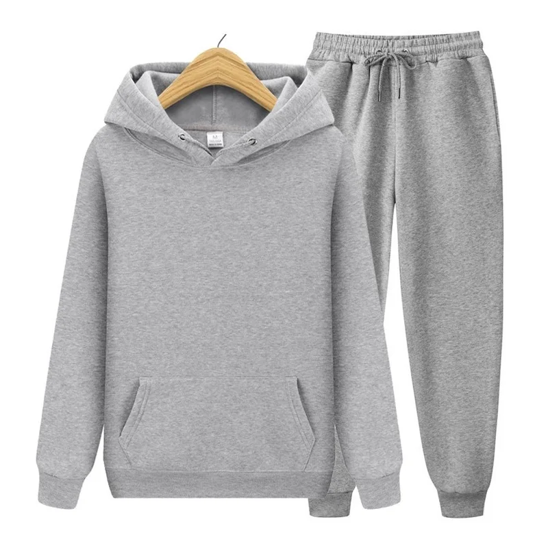 

Men's and women's couple suits hoodies + pants hooded sweatshirts sweatpants fashion slim suits hoodies pants hip-hop pullovers