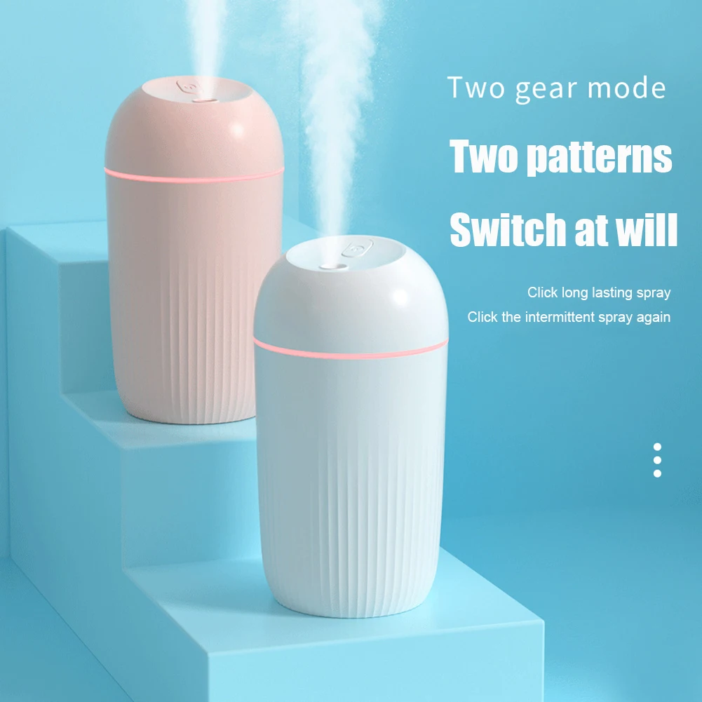 

420ML USB Charging Silent Air Humidifier Gentle Ultrasonic Mist Maker Night Light Aroma Diffuser Automatic Shutdown Purifier