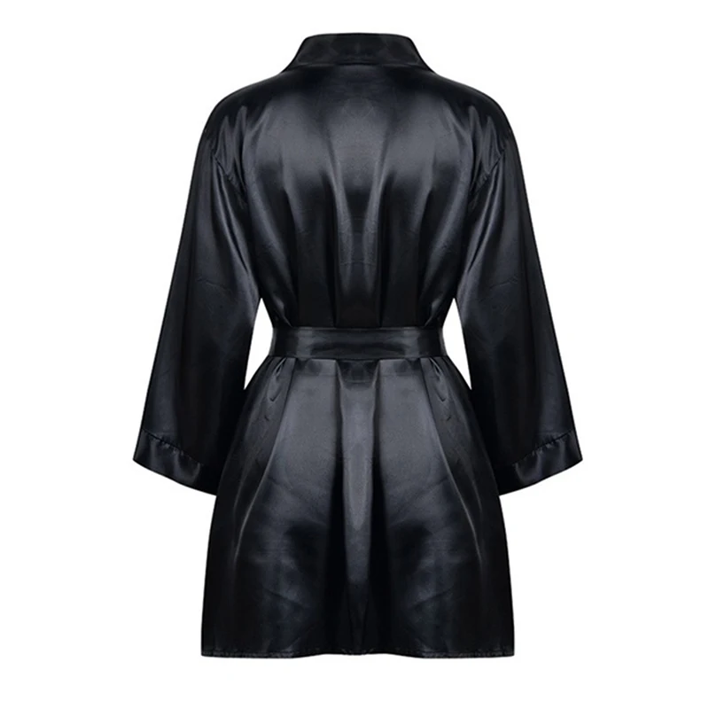 

Women Sexy Lingerie Sleepwear Ladies Satin Silk Lace Nightdress Robes Sexy Female Silid Underwear Bathrobe