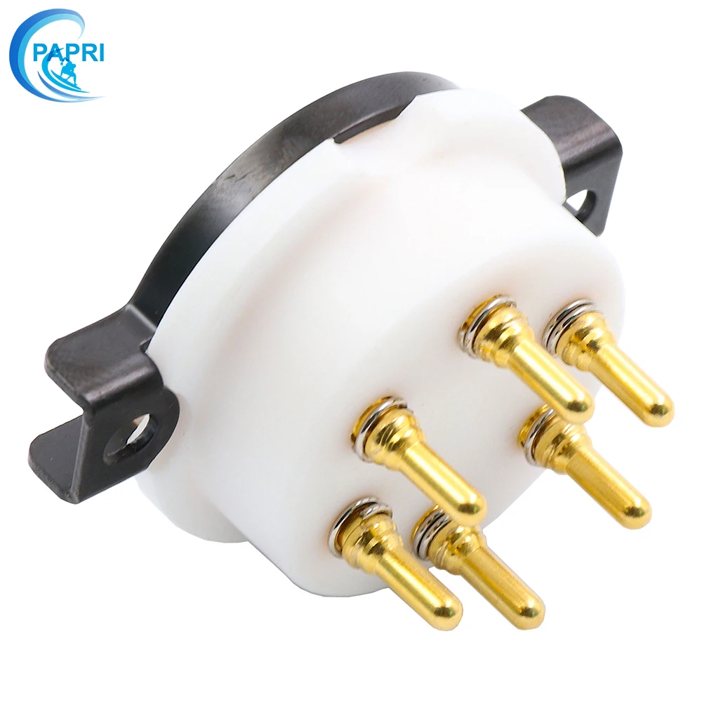 PAPRI EIZZ 6Pin PTFE позолоченная латунная ШТЫРЬКОВАЯ трубка HIFI DIY для усилитель звуковой