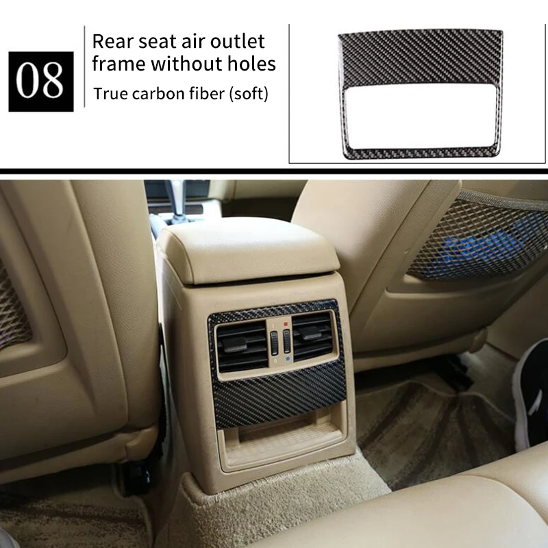 For BMW 3 serie E90 E91(320 325 330 335) 2006-2012 carbon fiber Rear seat AC vent frame 1pc