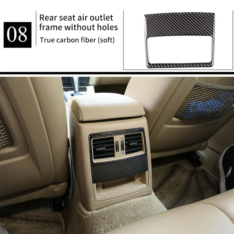 

For BMW 3 serie E90 E91(320 325 330 335) 2006-2012 carbon fiber Rear seat AC vent frame 1pc