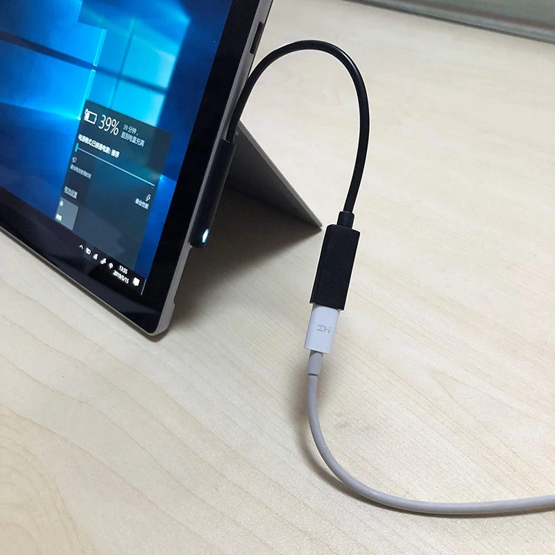 

Новый 0,2 м женский USB-C зарядный кабель для Microsoft Surface Pro 6/5/4/3 поверхность ноутбука 1/2, 45Вт 15В PD кабель для зарядки