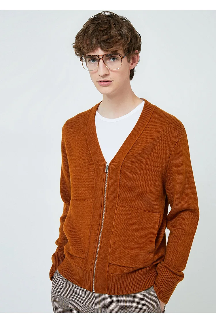 JackJones мужской вязаный кардиган с v-образным вырезом мужская одежда 219424501
