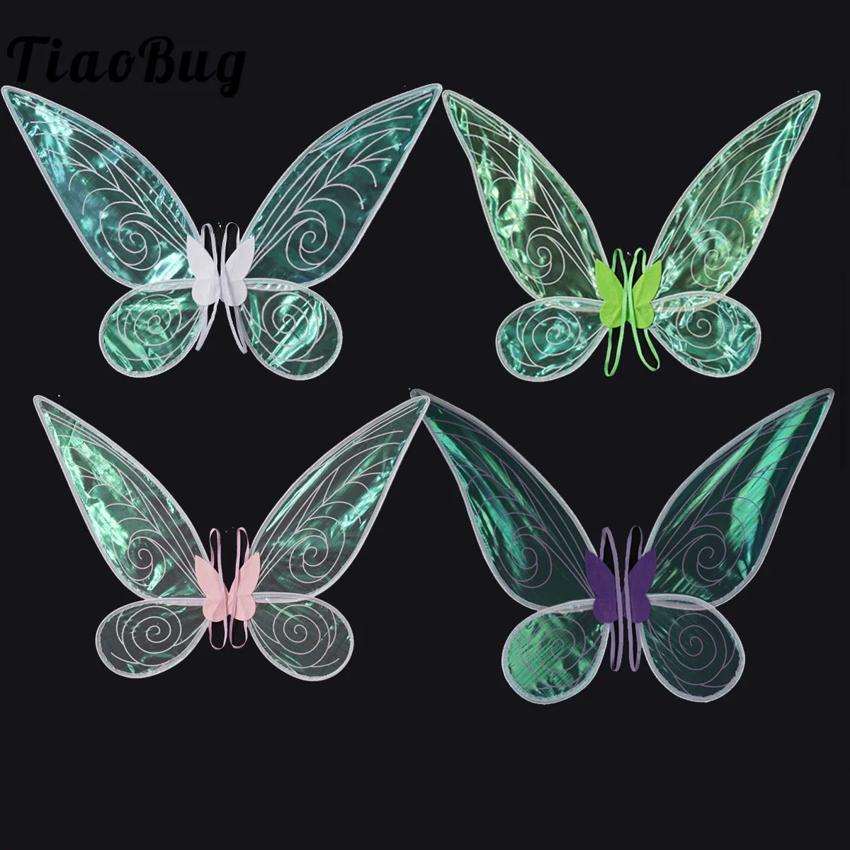 Fairy Wings Elf Angel Butterfly Shape Wings for Halloween Cosplay Costume Stage Performance Photography Prop