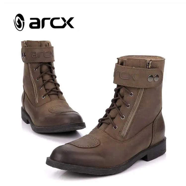 

ARCX Motorcycle boots Casaul boots Windproof Real leather L60553 Fashion boots Cruiser Touring Biker Vintage Leisure Shoes