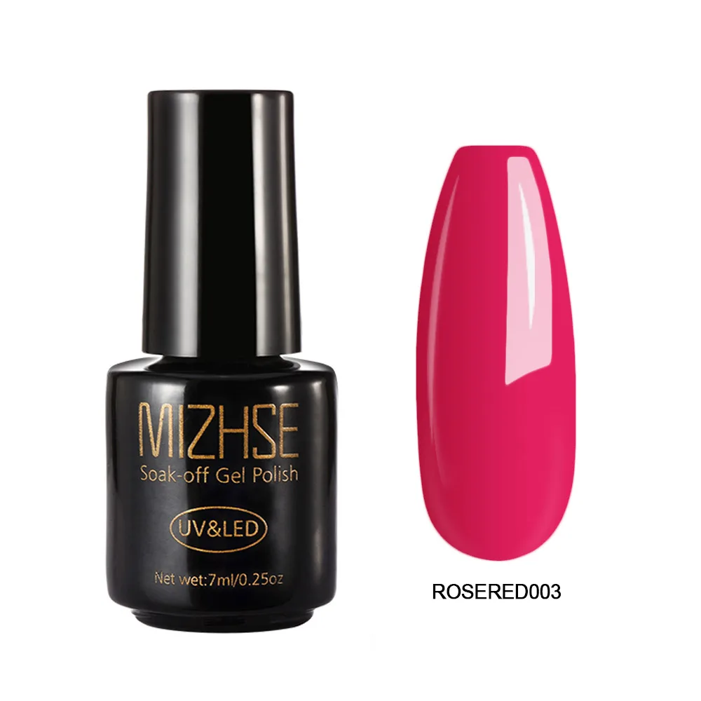 set29 Rosered003 MIZHSE УФ-Гель-лак для нейл-арта, французский салон, замачиваемый клей для ногтей, лак для наращивания ногтей, 312 цветов, Гель-лак - Цвет: set29 Rosered003