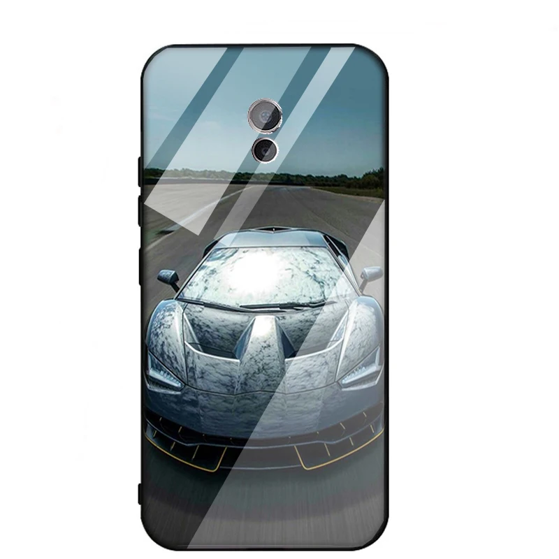 Luxury Glass black edge Phone Case For vivo y97 y93 y83 y85 y79 y75 iqoo v15 xplay6 Full car Cover Shell Caqa with celular logo |