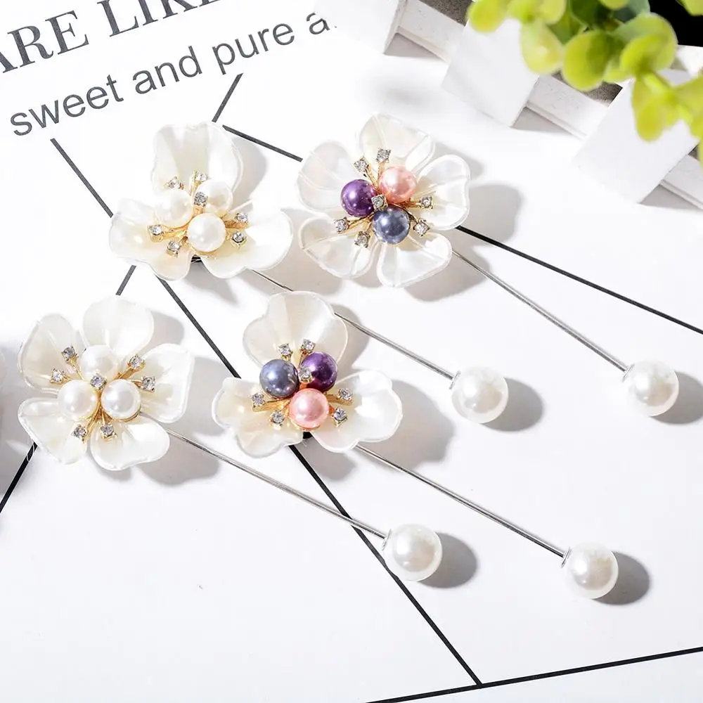 

Retro Long Needle Brooch pin Flower Red Lips Brooch Pearl Lapel Pins Women Corsage For Scarf Coat Shirt Badges Accessories