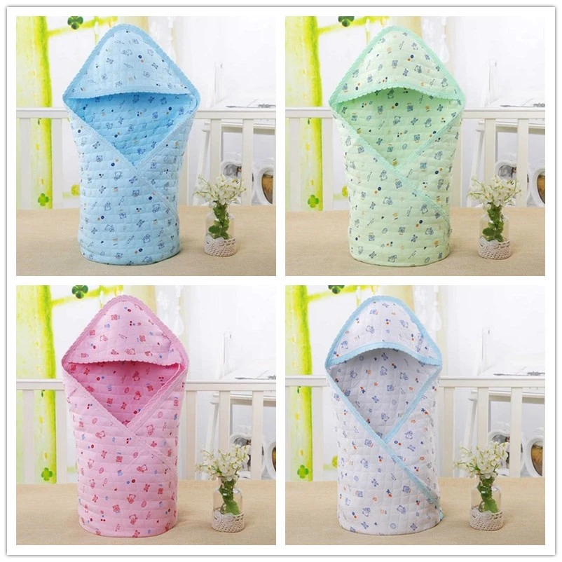 Пеленальное Одеяло для новорожденных мультяшное Хлопковое одеяло с капюшоном