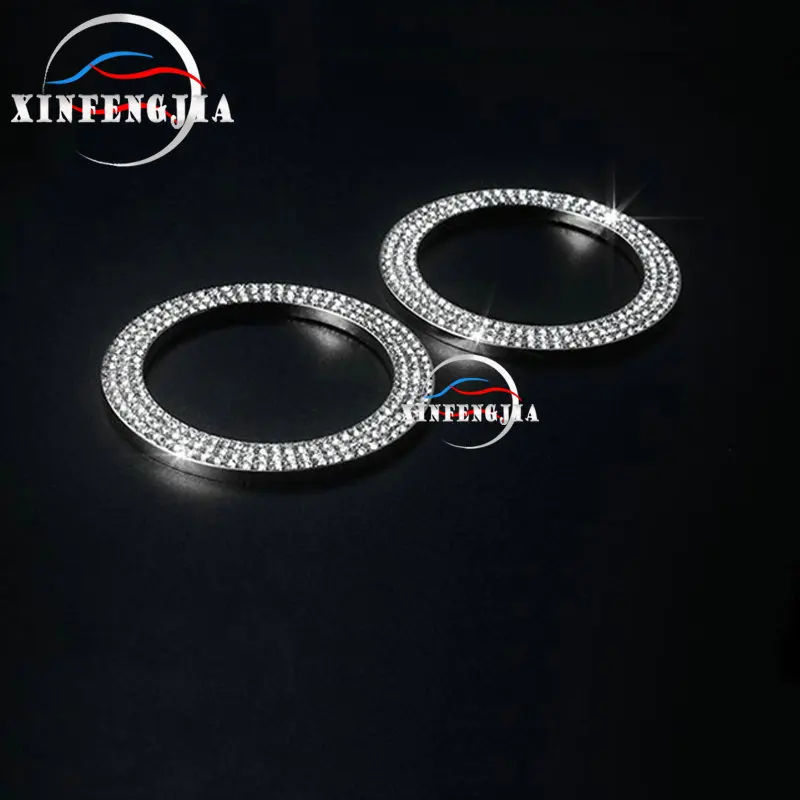 

For Mercedes-Benz B ML GL GLK GLS GLE Class W166 X166 X204 Crystal Style Center Front Instrument Panel Air Outlet Ring Trim