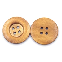 5pcs round brown 50mm wooden sewing buttons 4 holes diy accessories supplies for coat clothes scrapbook sweater bag crafts gift