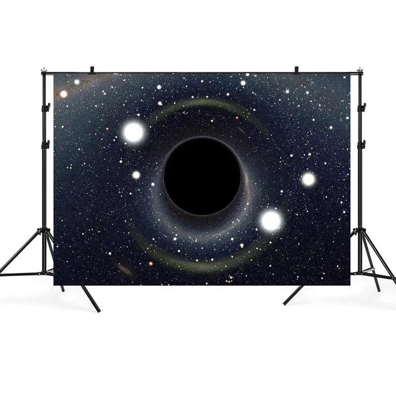 

Science Fiction Starry Sky Black Hole Universe Background Children's Birthday Party Venue Decorative Photography Studio Backdrop