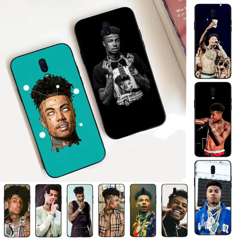 

FHNBLJ Blueface Rapper Phone Case for Vivo Y91C Y11 17 19 17 67 81 Oppo A9 2020 Realme c3