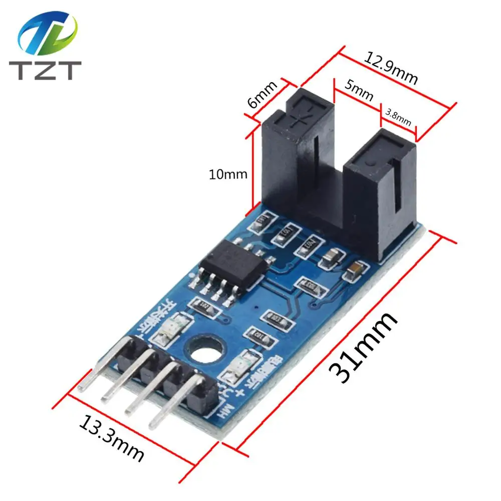 F249 высокое качество 4 контактный инфракрасный Скорость Сенсор модуль для Arduino/51/AVR/PIC 3,3 в-5 в Diy Kit
