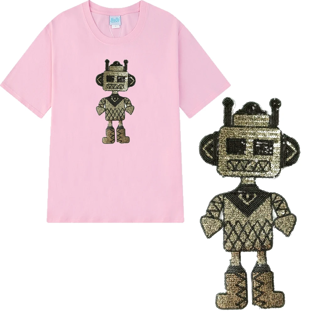 

large embroidery big robot patches for clothing DO-3037