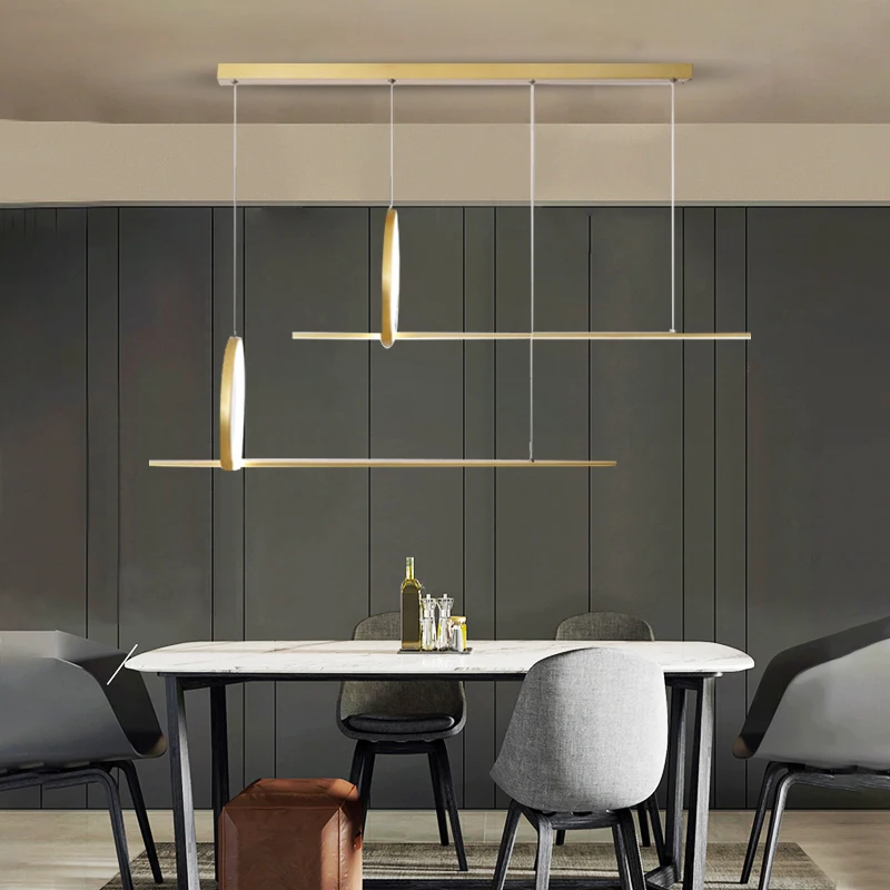 

Modern Minimalist LED chandelier Nordic Black and Gold Living room Hanging Lamp Coffee Shop Restaurant Pendant Lighting Fixture