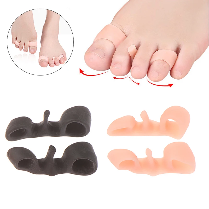 

1 Pairs Toe Separator Four-Hole Snail Shape Bunion Pain Relief Splint Corrector