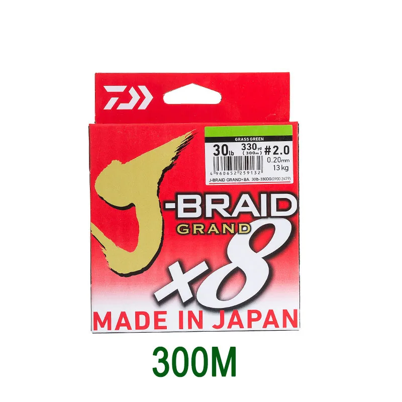 

New Fishing line Daiwa J braid X8 Grand 8 stands Xbraided PE line Original Japan Lure Line 150m 300m