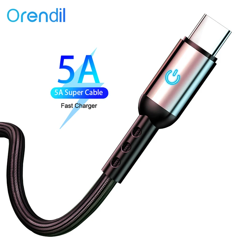 Зарядный кабель Orendil USB Type-C 5 А для Huawei P40 Pro Mate 30 P30 | Мобильные телефоны и аксессуары