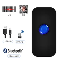 2d portable mini bluetooth wireless usb 3 in1 barcode scanner reader wireless and usb wired connetions