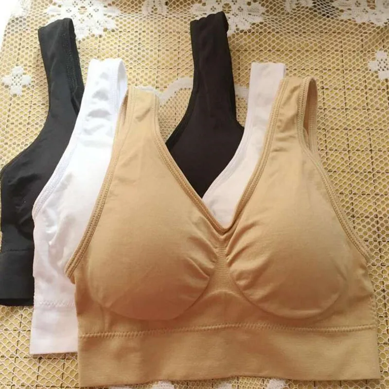 2018 New  Women Genie Bra Dual-layer Seamless Breathable Fitness Bra Vest With Removable Pads Bra