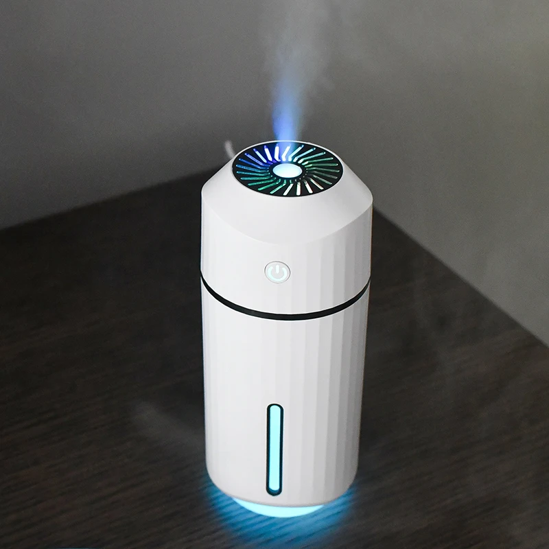 

320ml Ultrasonic Car Humidifier Creative Lecai Cup USB Aroma Diffuser Air Purify Hydration With 7 Color Night Light