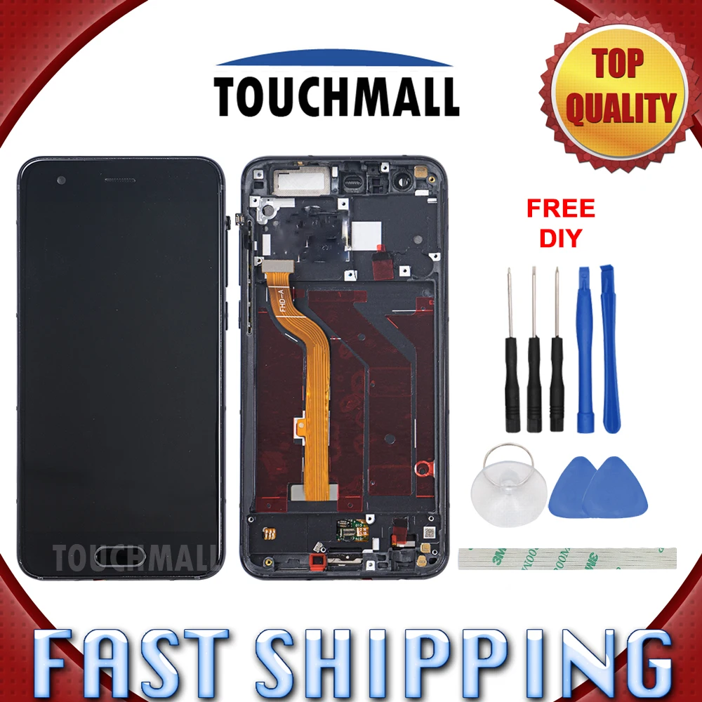 Новый ЖК дисплей Дисплей + Сенсорный экран Digitizer рамка в сборе Замена для Huawei Honor 9
