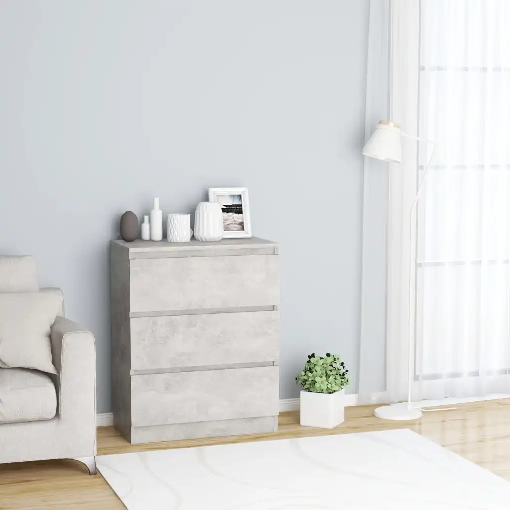 

Sideboard Concrete Gray 23.6"x13.8"x29.9" Chipboard