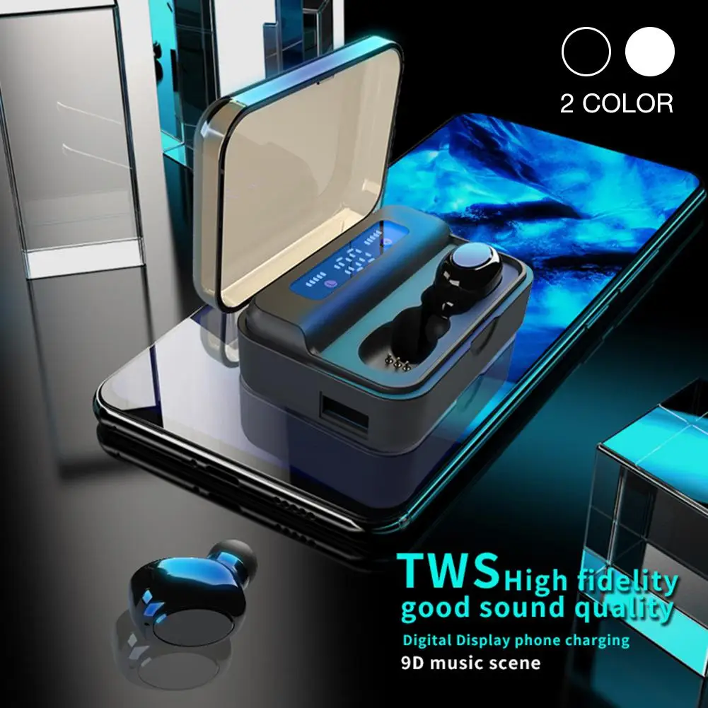 Беспроводные стереонаушники S590 9D Bluetooth 5 0 2200 мА · ч IP67 CVC8.0 | Электроника