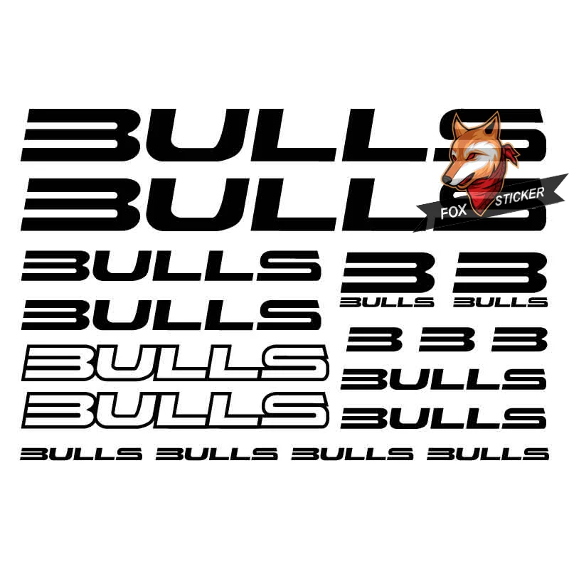 

Bicycle Frame Stickers Road Bike Mountain Bike MTB Track Bike TT Bike Cycle Decal Reflective Stickers for BULLS Sticker