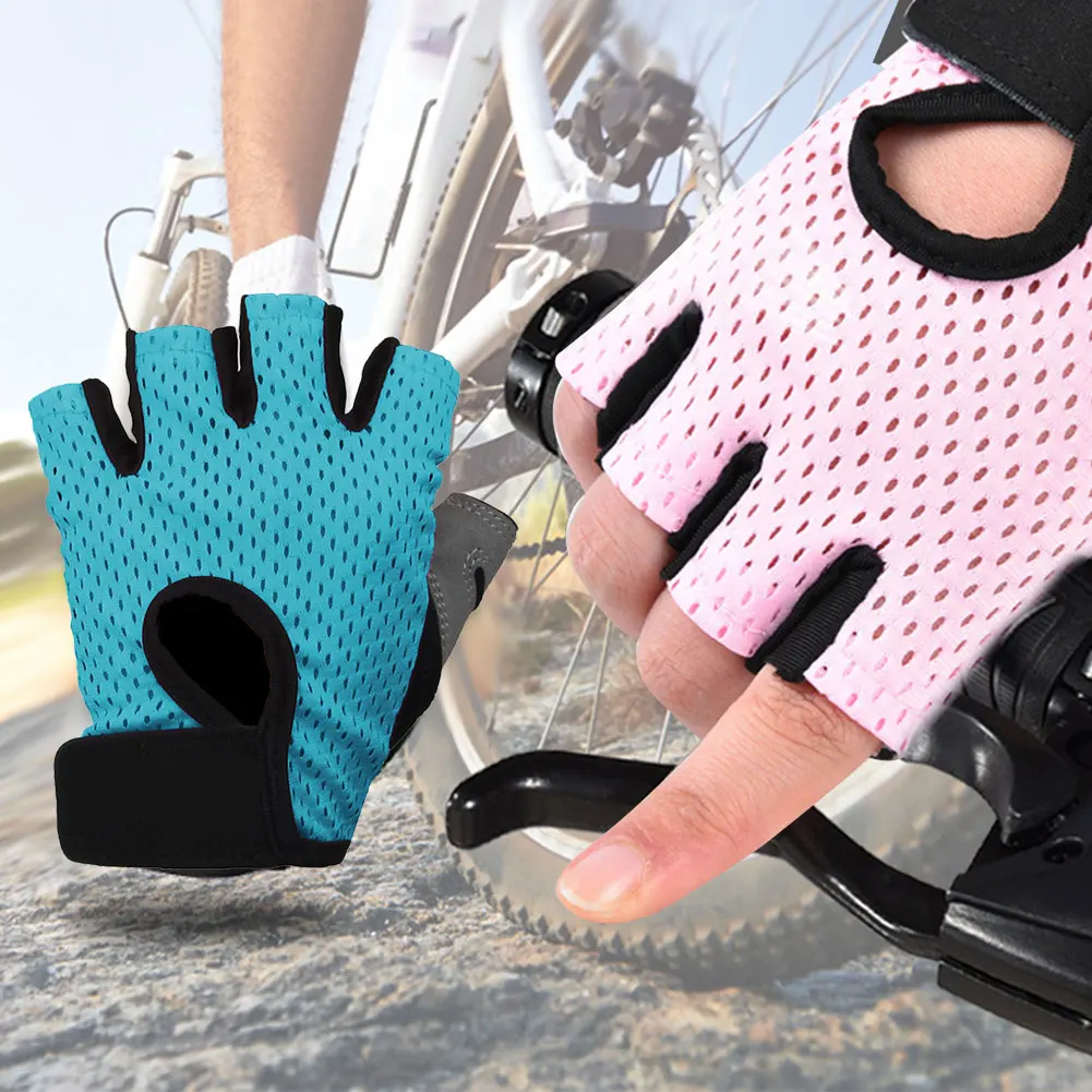 

Half-finger Gloves for Riding Lightweight Cycling Gloves Anti-skid Shock-absorbing Bicycle Gloves Outdoor Sporting Goods