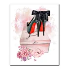 Алмазная вышивка с изображением цветов, духов, высоких каблуков, 5D, квадратная мозаика, стразы для макияжа, декор для стен