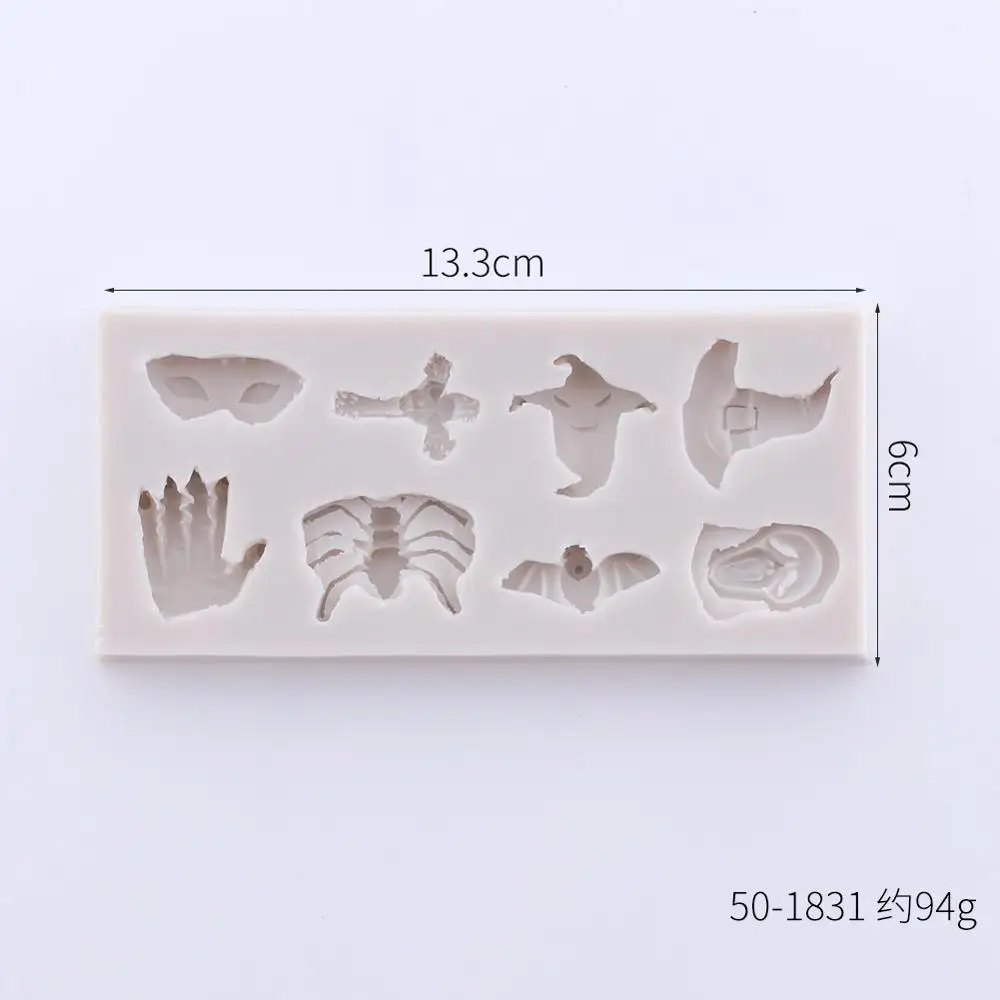 Высококачественная силиконовая форма в виде паука черепа Хэллоуина ведьмы