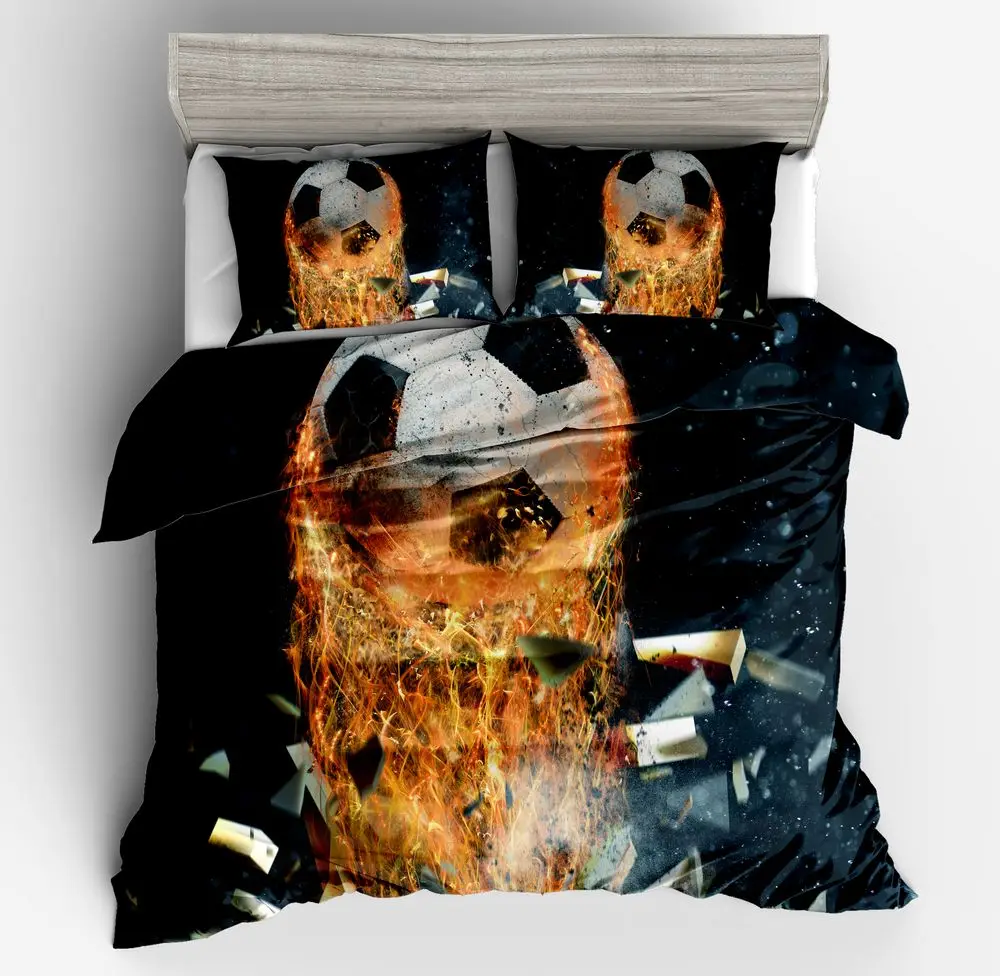 Футбольные баскетбольные фанаты набор пододеяльников детский подарок Комплект
