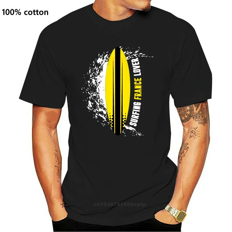 

New The 2021 Design Surfing France Lover Tshirt For Mens Hipster Fitness T Shirts Streetwear Big Size 3xl 4xl 5xl