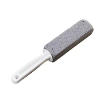 balleenshiny handheld high quality natural pumice stone toilet brush household powerful cleaning brush for bathroom toilet tiles