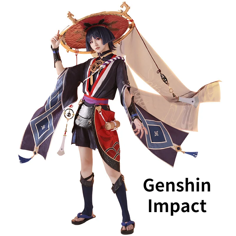 

Аниме игра Genshin Impact Scaramouche женская обувь парик аниме Хэллоуин Genshin Косплей Scaramouche костюм для мужчин