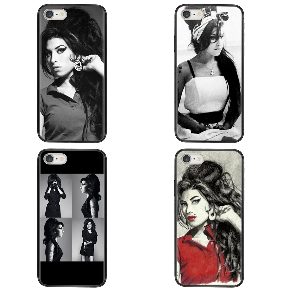 Защитный чехол для телефона с подвижным рисунком гибридный Amy Winehouse Huawei P50 P Smart 2021