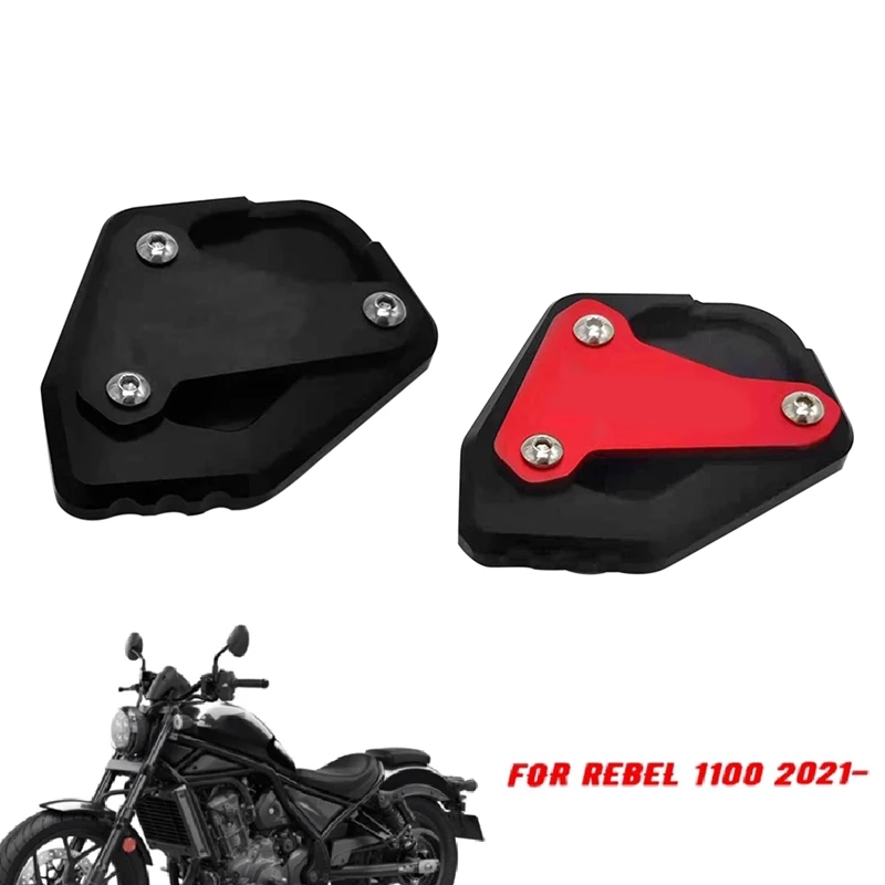 

Motorcycle Side Bracket Extension Pad Enlarged Foot Support Pad Frame for Honda REBEL CM1100 CM1100 2021