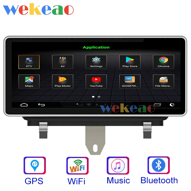 Wekeao 10 25 &quotсенсорный экран Android 0 автомобильный dvd-плеер для Audi Q3 автомобильное