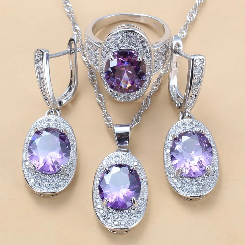 Женский Свадебный костюм серебряного цвета натуральные фиолетовые Кристальные