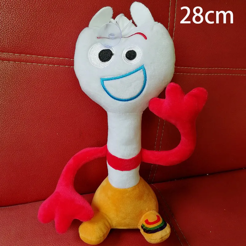 28cm new Игрушка из фильма 4 аниме белая форки Мягкая кукла из мультфильма из мягкого плюша игрушки для мальчиков и девочек детская вечеринка Рождественский подарок сумка аксессуары - Цвет: 28cm new