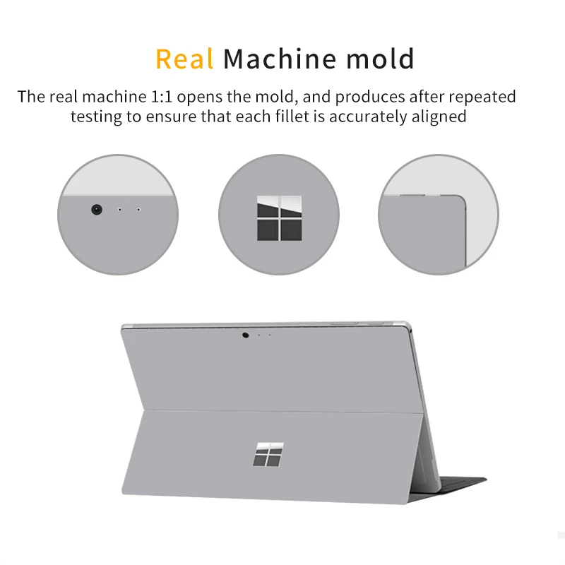 Однотонная Виниловая наклейка для Microsoft Surface Pro 7/6/5/4/3 X Go 2 задняя крышка тела