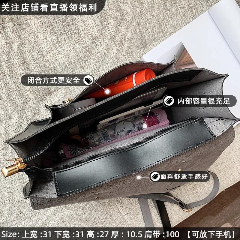 

Korean Fashion Multifunction 3 Way Women Leather Briefcase