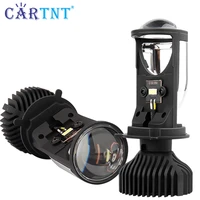 cartnt 2pcs lamp h4 led bulbs mini led lens projector car headlights 30000lm lampada led h4 hilow beam lights canbus 12v bulb